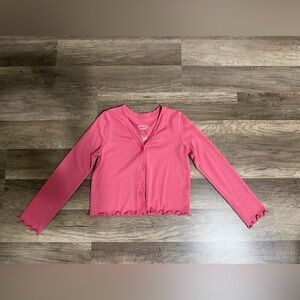 Girls Pink Cardigan